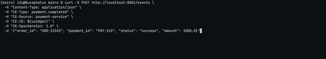 CloudEvents CLI Trigger